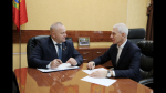 В Брянске председатель облдумы Валентин Суббот встретился с депутатом Госдумы Олегом Матыциным