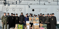 Священнослужители Брянской епархии приняли участие в торжествах, посвященных 40-летию БДК «Калининград» Балтийского флота - Навлинское благочиние